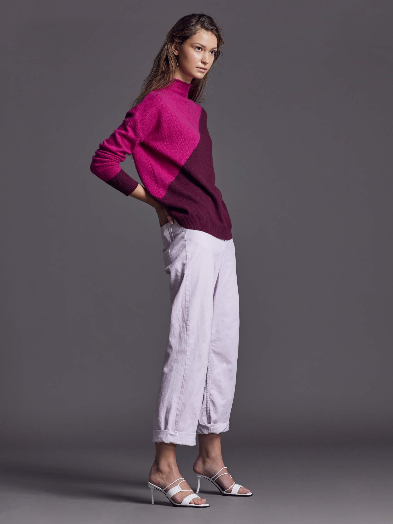 Chloe Jumper - Merlot/Dark Pink - Image 9
