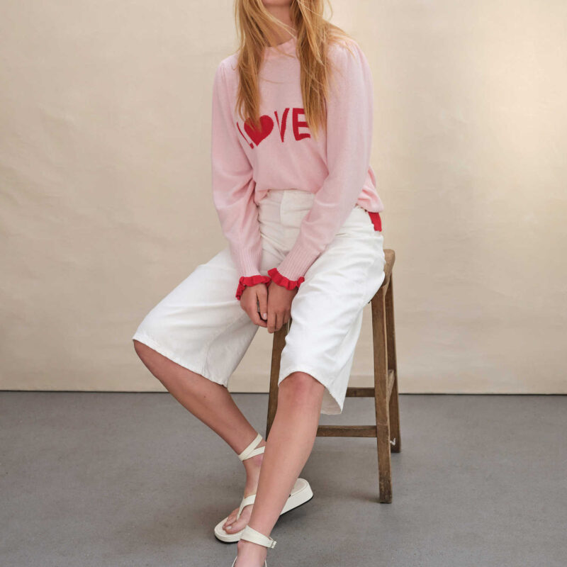 Alternative view of Love Jumper - Pink/Scarlet