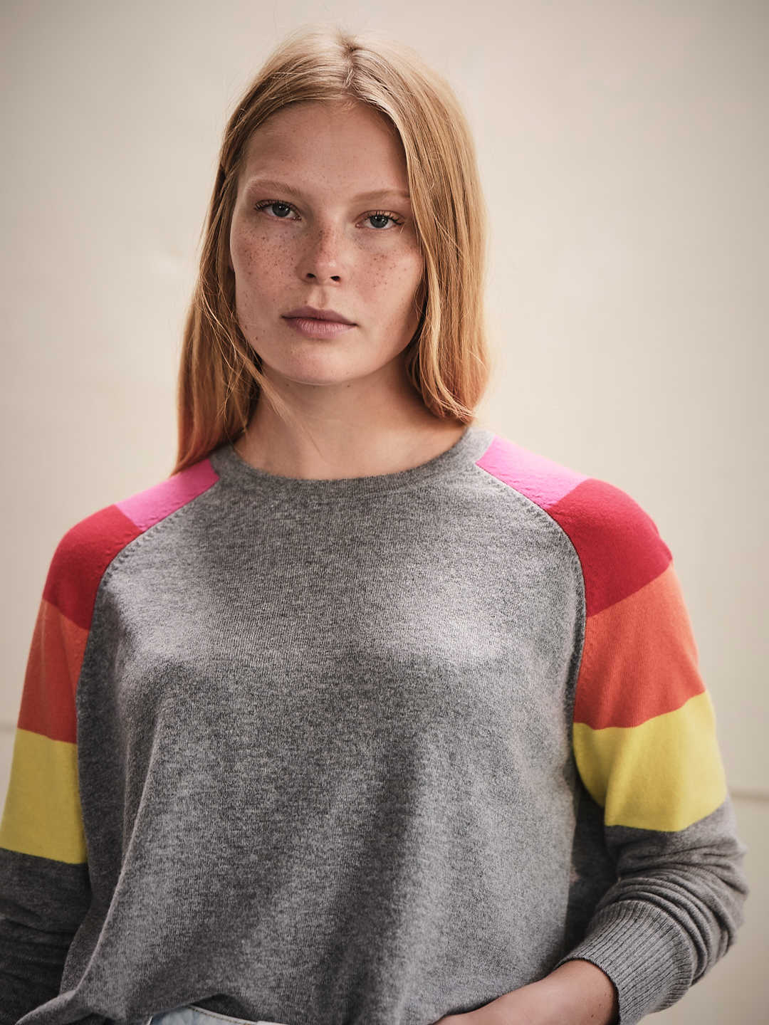 Maddie Jumper - Grey Marl/Sunset - Image 6
