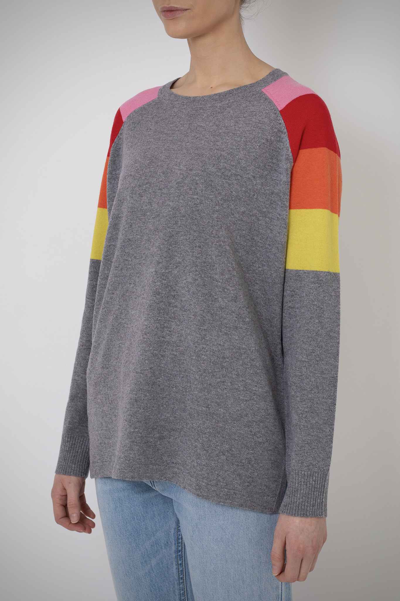 Maddie Jumper - Grey Marl/Sunset - Image 8