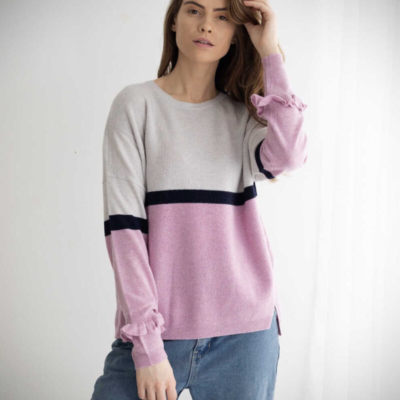 Madison Jumper - Downy Grey/Violet