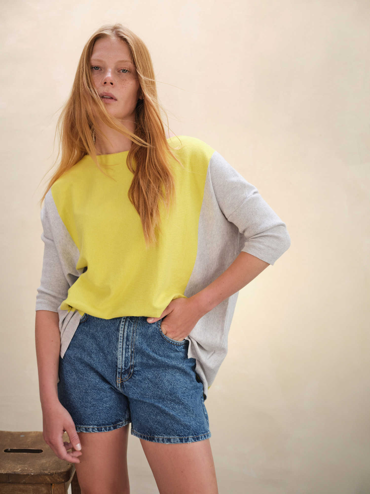 Joanne Jumper - Grey Marl/Zest