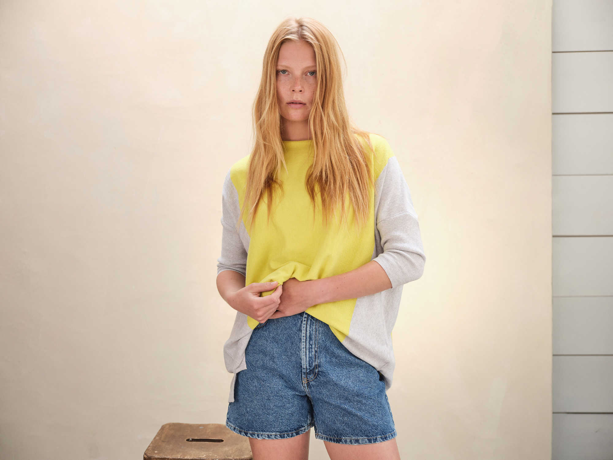 Joanne Jumper - Grey Marl/Zest - Image 5
